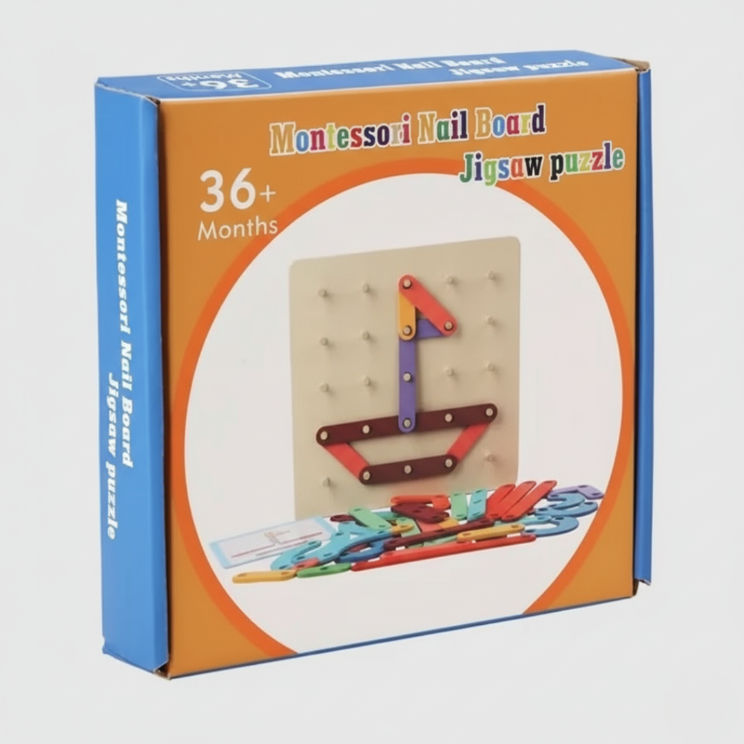 Montessori Nail Board Jigsaw Puzzle