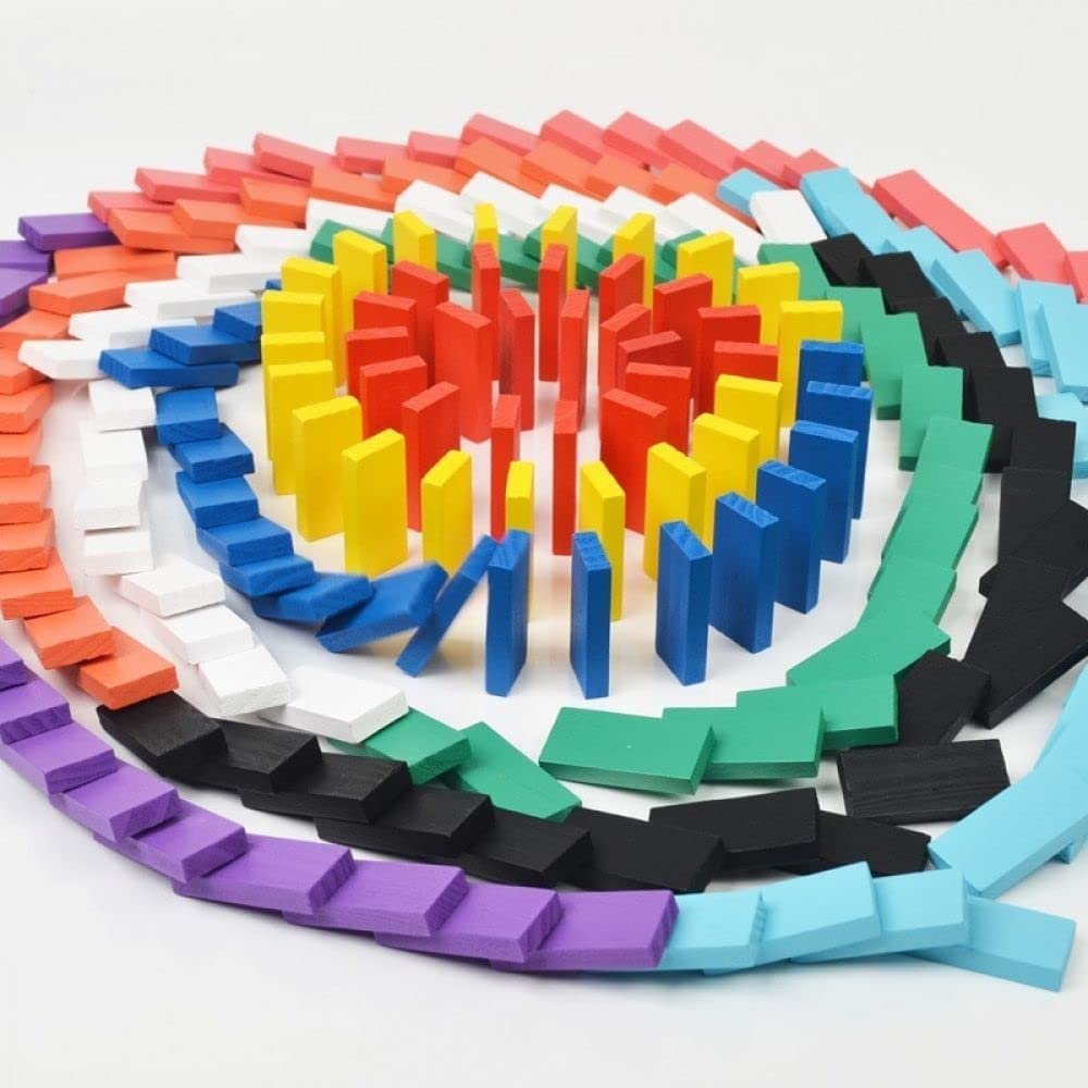 Wooden Dominoes Blocks Mamakarttoys