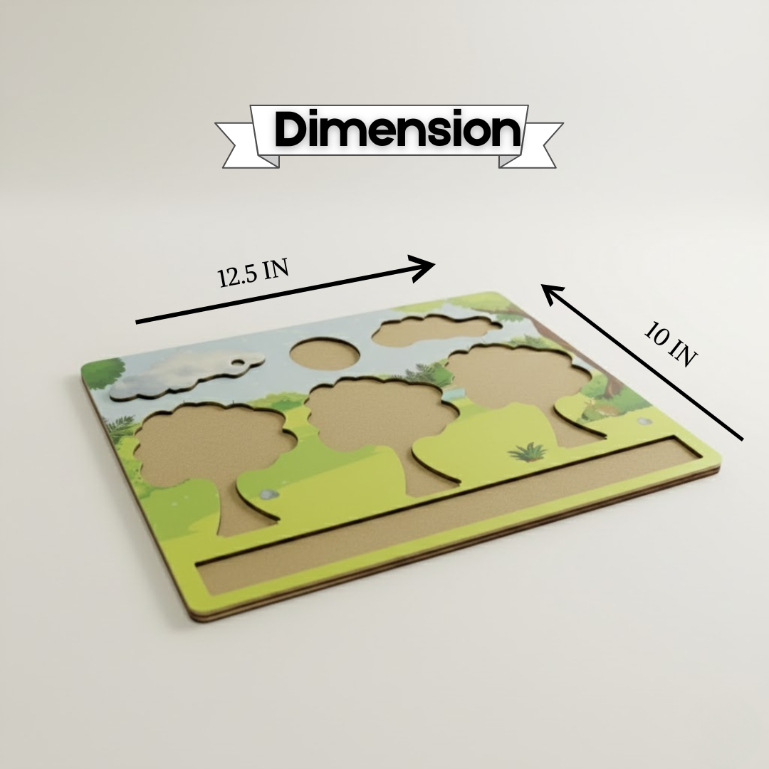 Environmental Puzzle – Wooden Seasonal Tree Montessori Learning Board