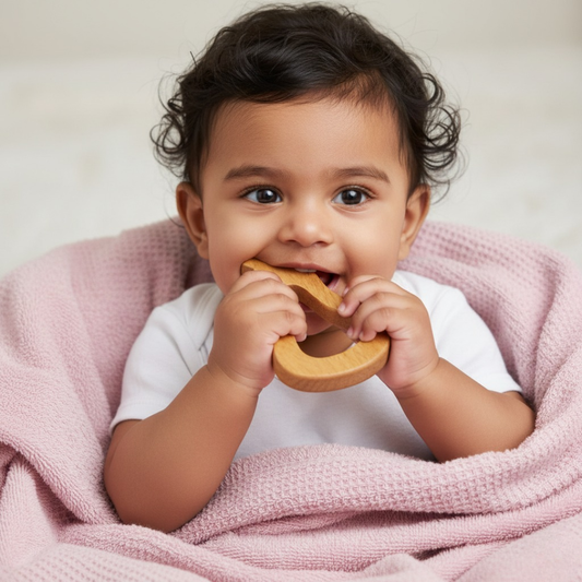 Wooden Teether Combo Age ( 0-12 Month)
