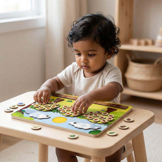 Environmental Puzzle – Wooden Seasonal Tree Montessori Learning Board