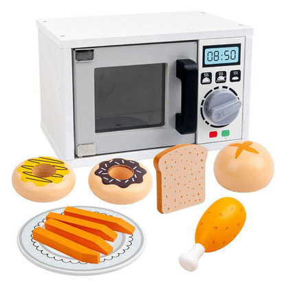 Wooden Microwave Oven Toy for Kids