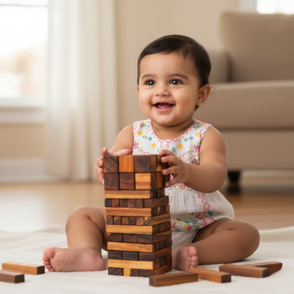 Wooden Blocks - Little Heavy (63 Pieces)