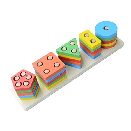 Wooden Sorting & Stacking Toy Mamakarttoys