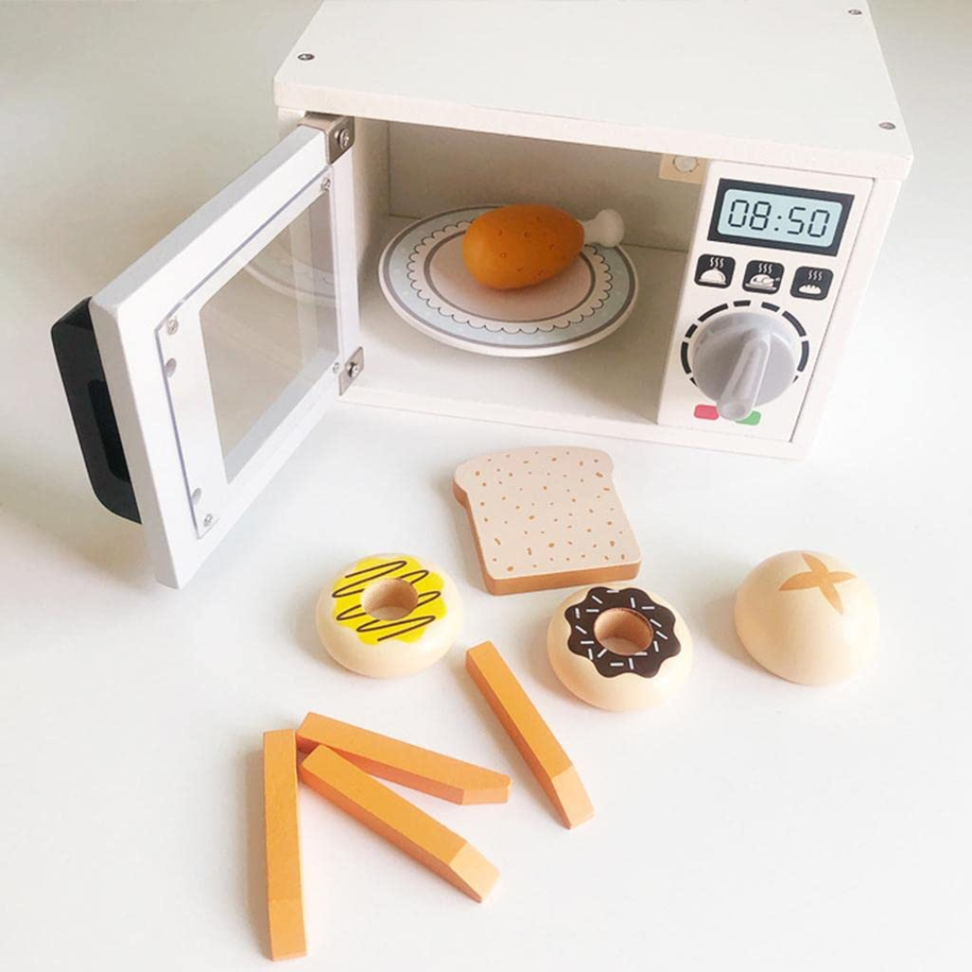 Wooden Microwave Oven Toy for Kids