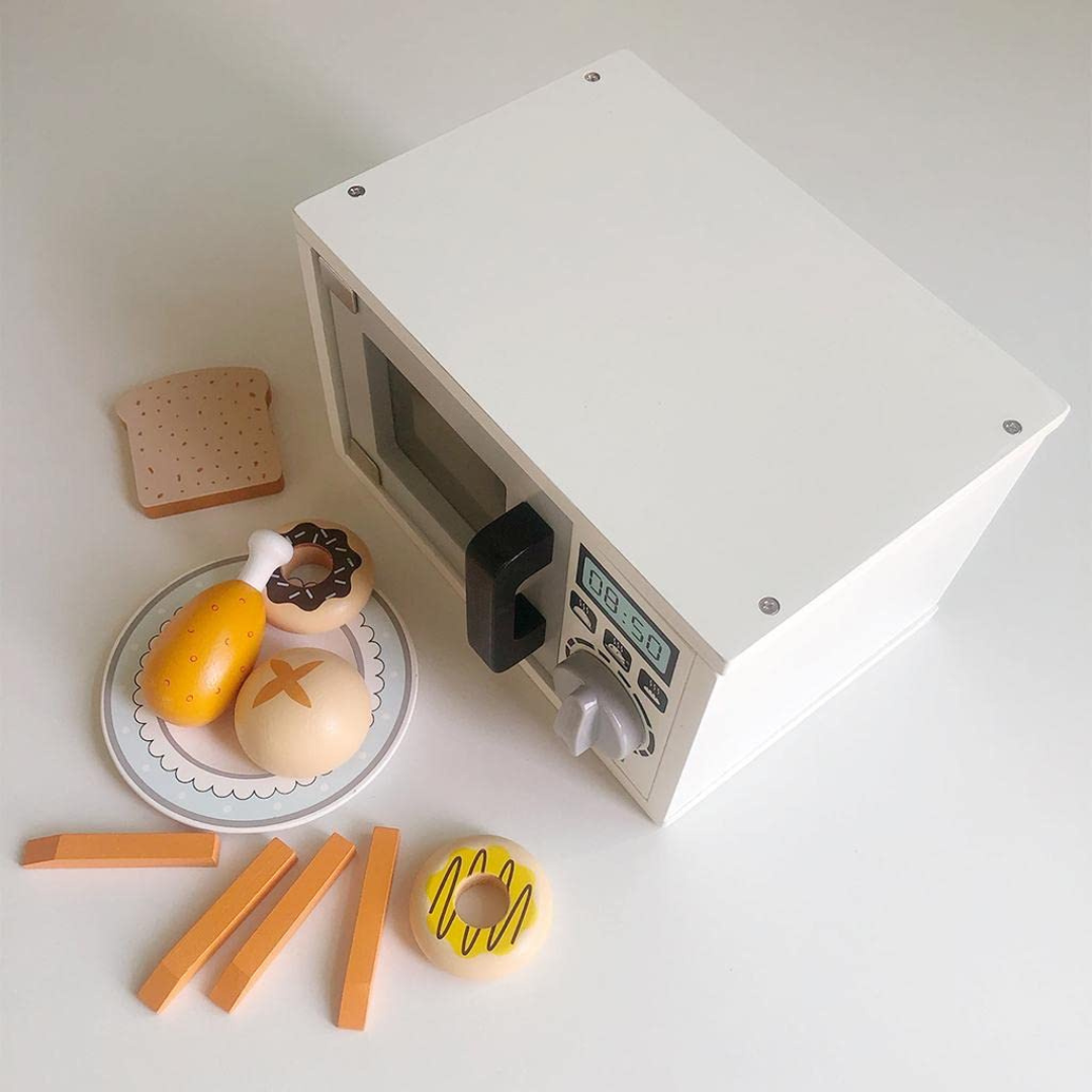 Wooden Microwave Oven Toy for Kids