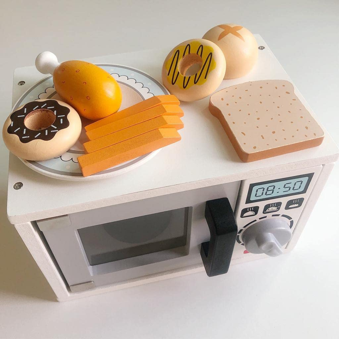 Wooden Microwave Oven Toy for Kids