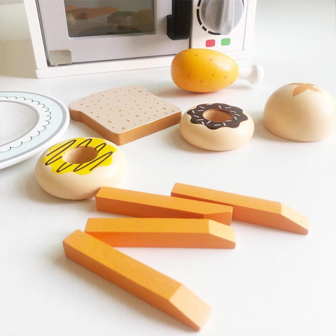 Wooden Microwave Oven Toy for Kids