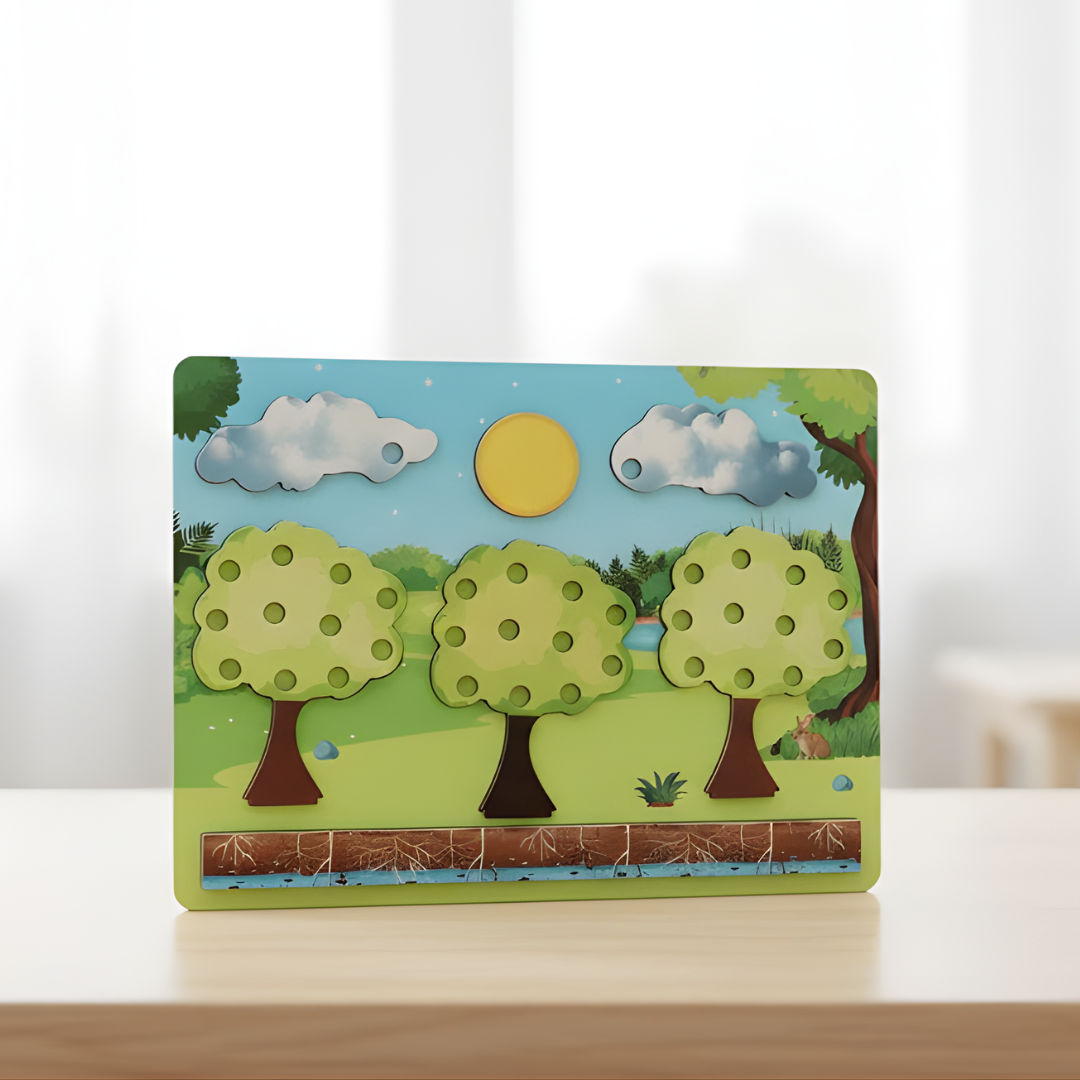 Environmental Puzzle – Wooden Seasonal Tree Montessori Learning Board