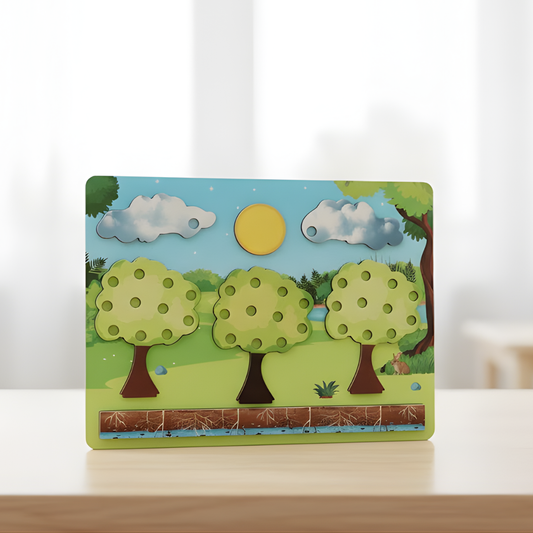 Environmental Puzzle – Wooden Seasonal Tree Montessori Learning Board