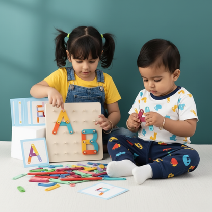 Solar System Board & Montessori Nail Board Puzzle Combo – 20% OFF | Mamakart Toys Mamakarttoys