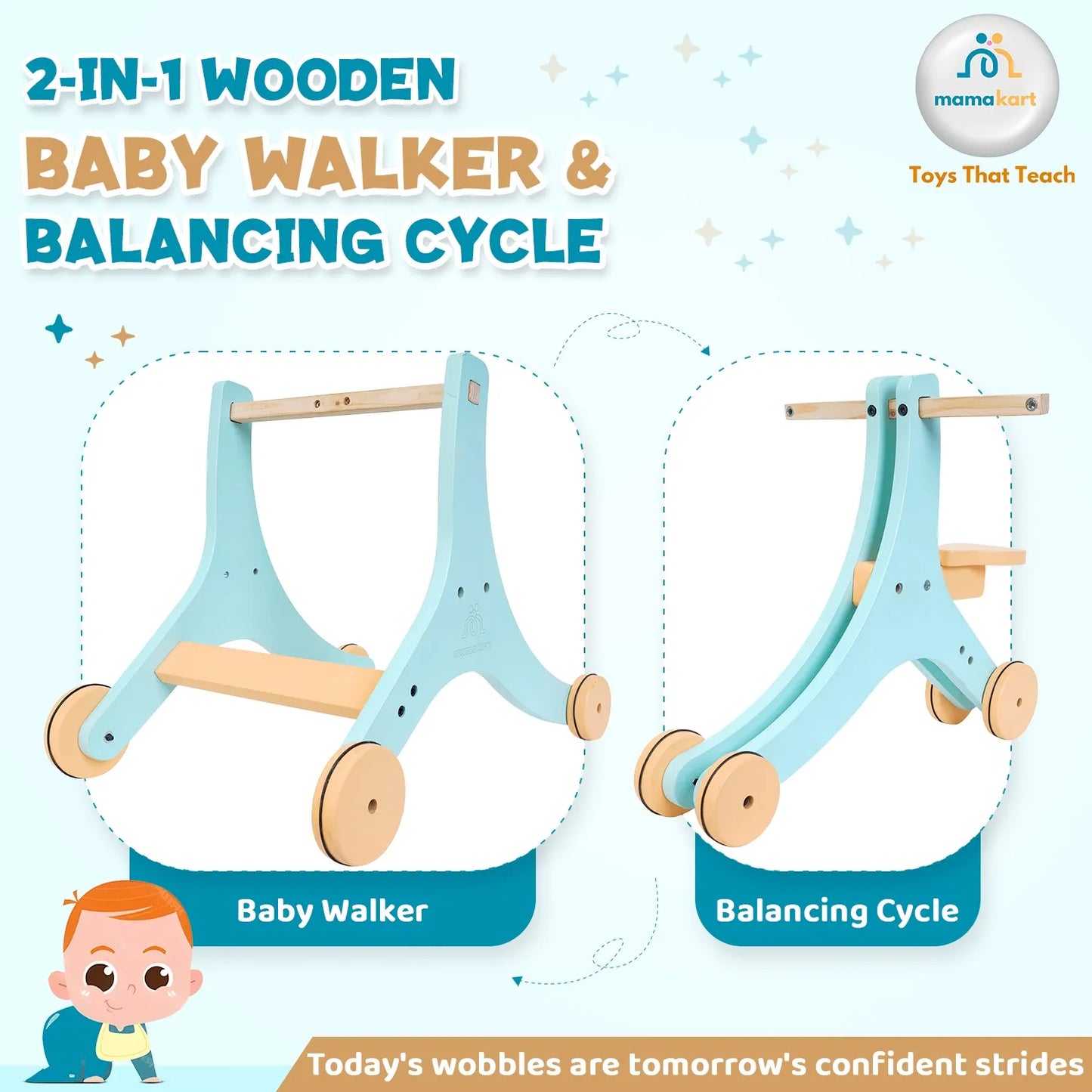 2 in 1 Baby Walker & Baby Cycle