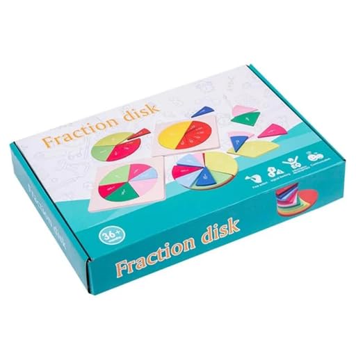 Fraction Disk Learning Toy for Kids 3+ Years Mamakarttoys