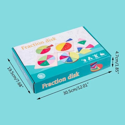 Fraction Disk Learning Toy for Kids 3+ Years Mamakarttoys