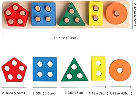 Wooden Sorting & Stacking Toy Mamakarttoys