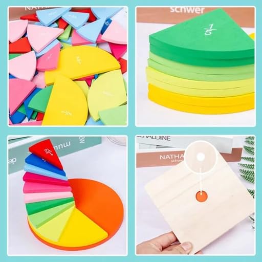 Fraction Disk Learning Toy for Kids 3+ Years Mamakarttoys