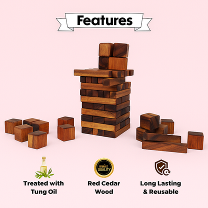 Wooden Blocks - Little Heavy (63 Pieces)