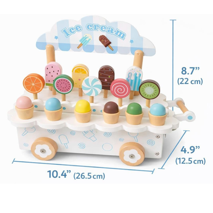 Wooden Icecream Truck Mamakarttoys