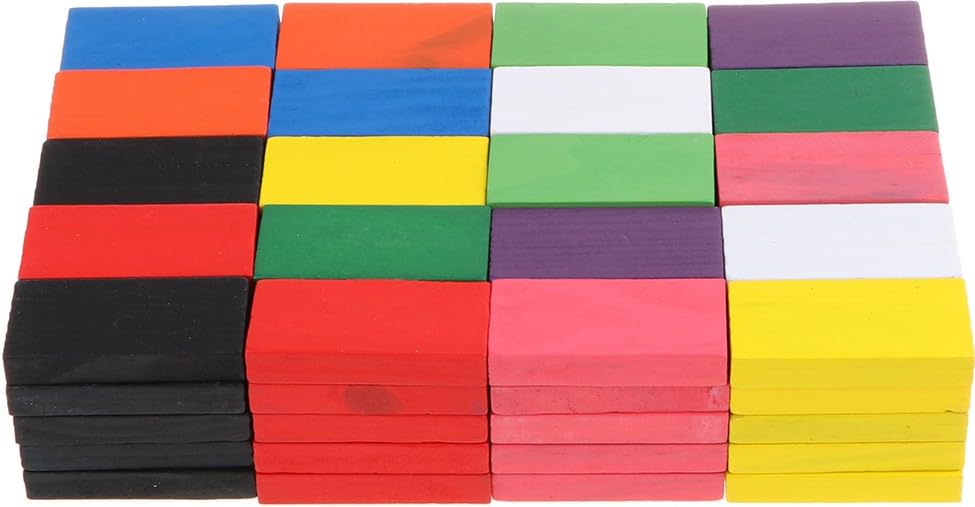 Wooden Dominoes Blocks Mamakarttoys