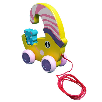 Wooden  Pull Along Toy Combo Mamakarttoys