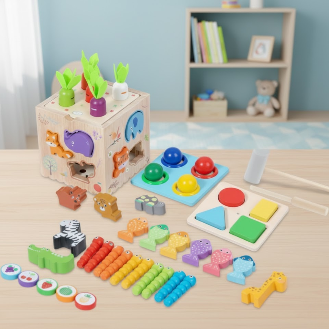 8 in 1 Multifunctional Activity Box – Mamakarttoys
