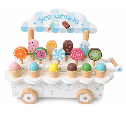 Wooden Icecream Truck Mamakarttoys