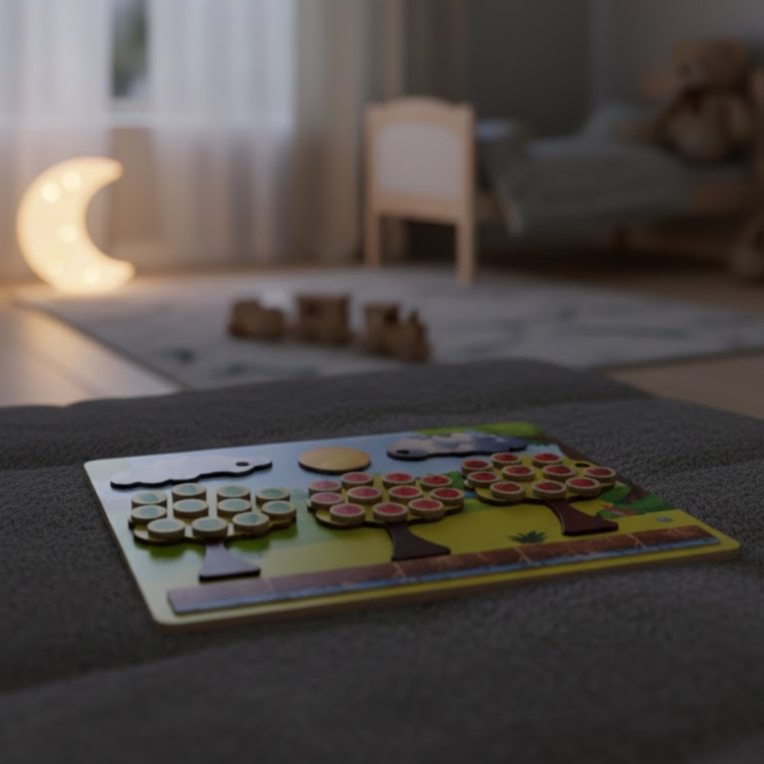 Environmental Puzzle – Wooden Seasonal Tree Montessori Learning Board