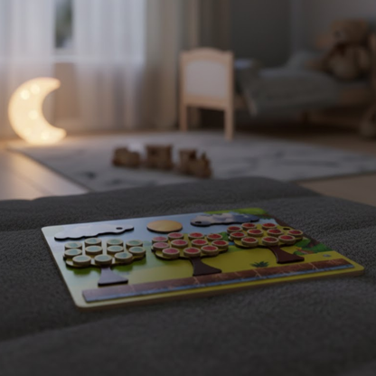 Environmental Puzzle – Wooden Seasonal Tree Montessori Learning Board