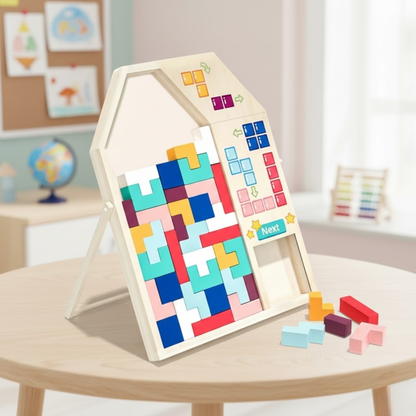Wooden Multifunctional Tetris Puzzle (Big)