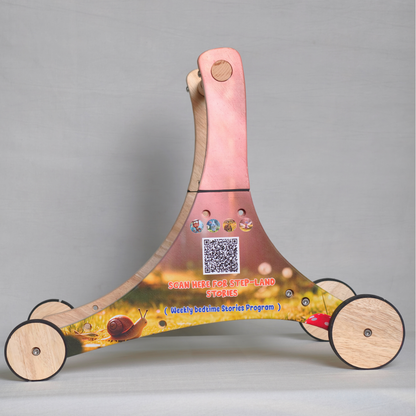 Olima 3-in-1 Wooden Baby Walker & Ride-On | Educational Toddler Toy