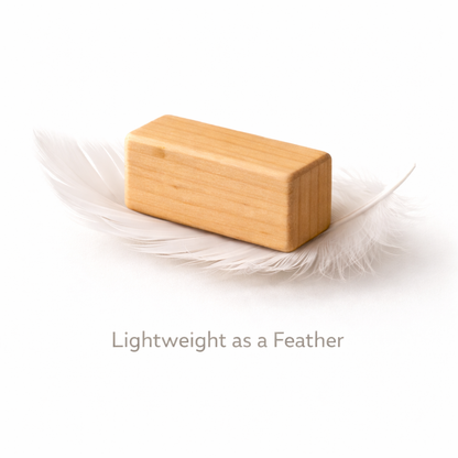Wooden Blocks & magnetic train  - Lightweight as a Feather (20 PIECES)