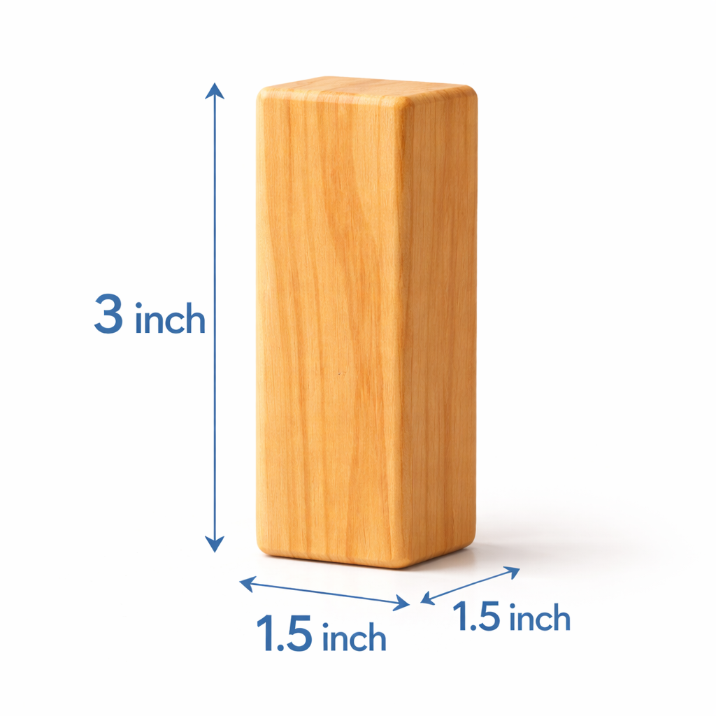 Wooden Blocks & magnetic train  - Lightweight as a Feather (20 PIECES)