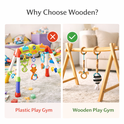 Wooden Baby Play Gym Mamakart Mella– FirstReach Baby Gym My Store