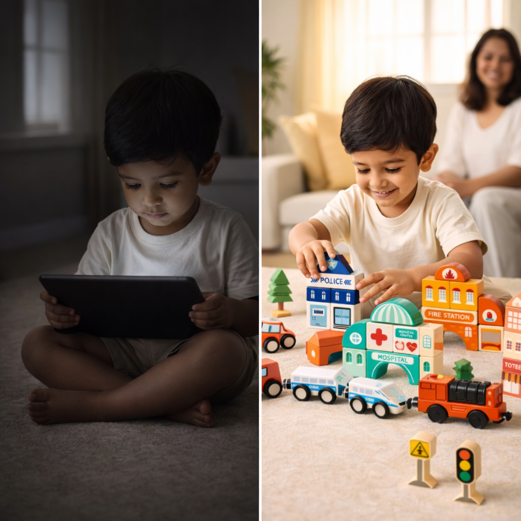 Educational City Building Blocks Set