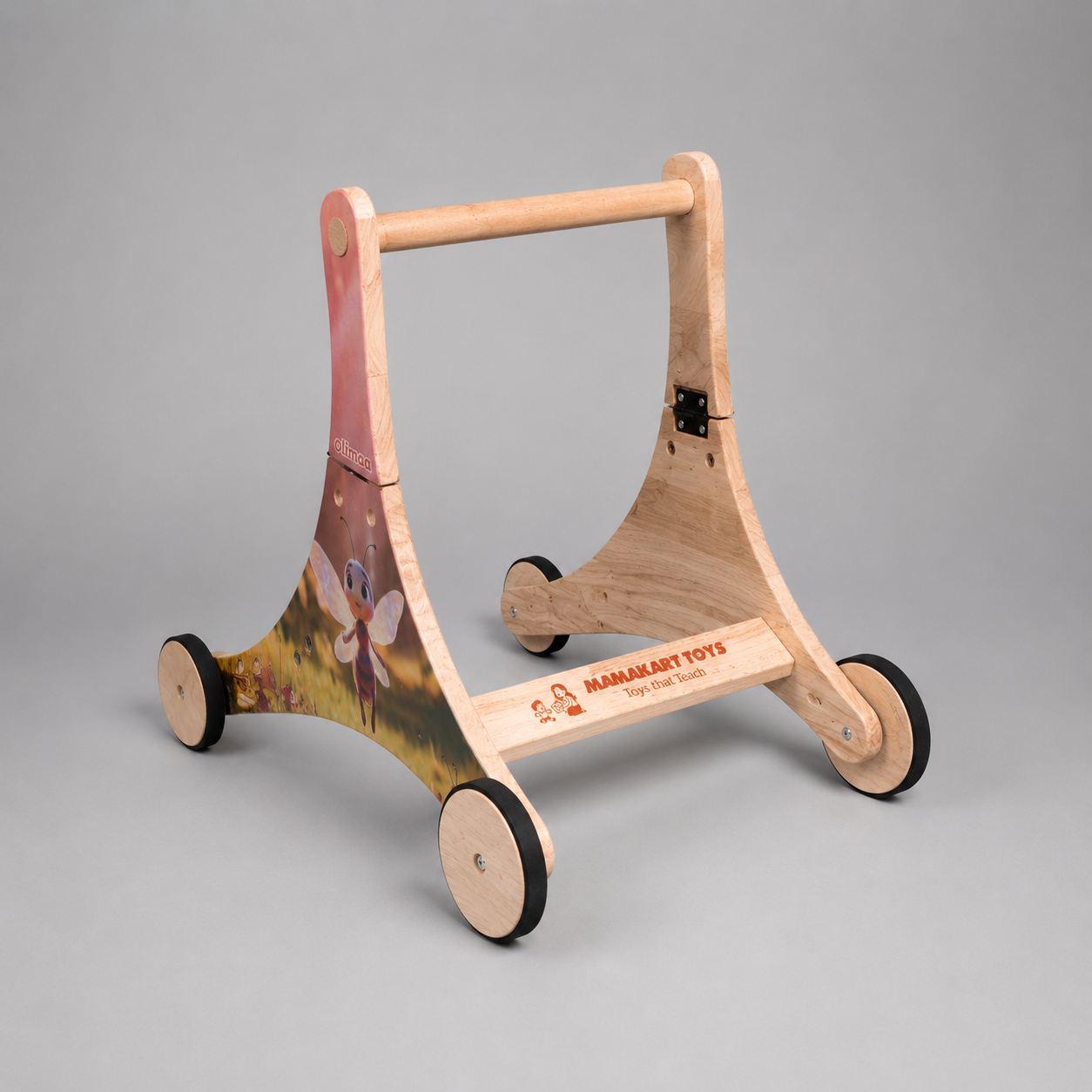 Olima 3-in-1 Wooden Baby Walker & Ride-On | Educational Toddler Toy