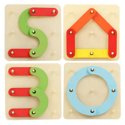 Creative Pegboard Puzzle Mamakarttoys