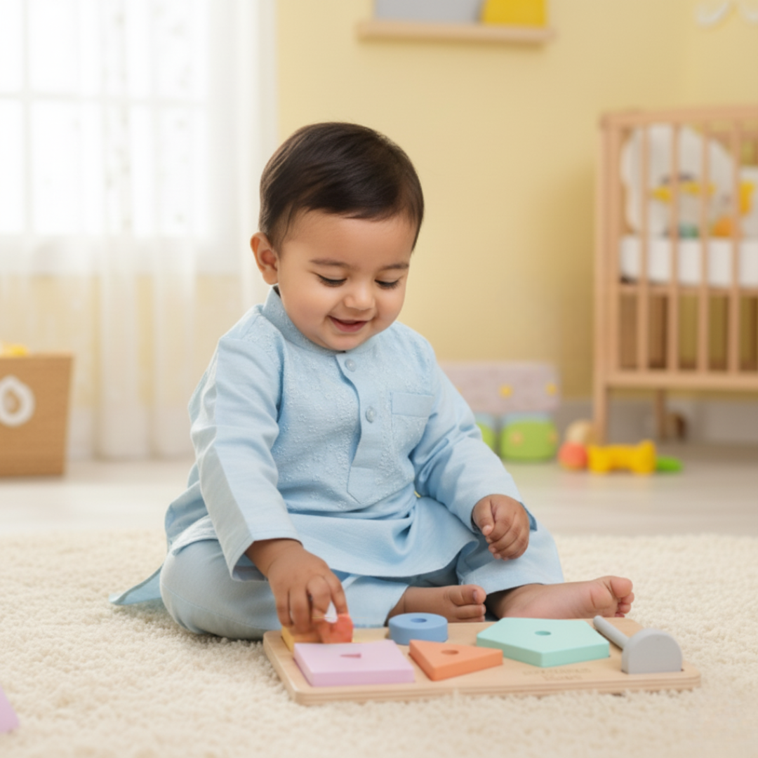 Wooden shape sorter | Mamakarttoys