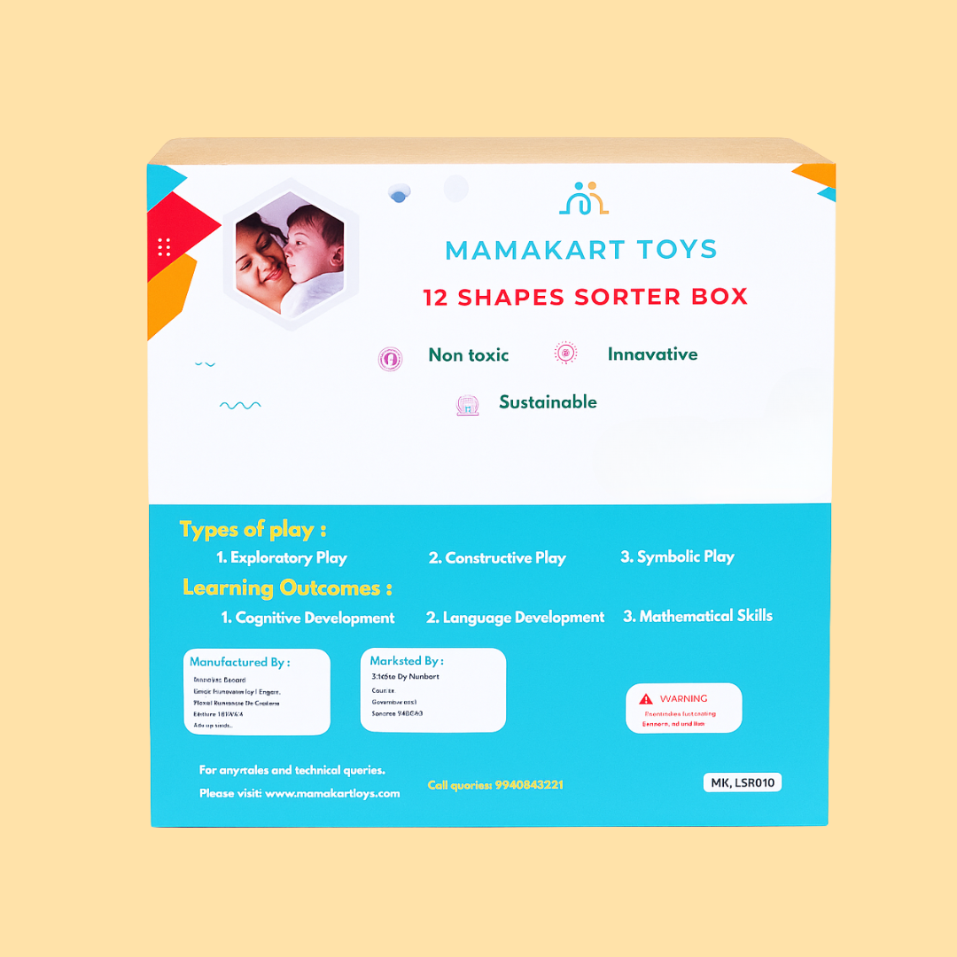 Wooden Montessori Shape sorter box For Kids