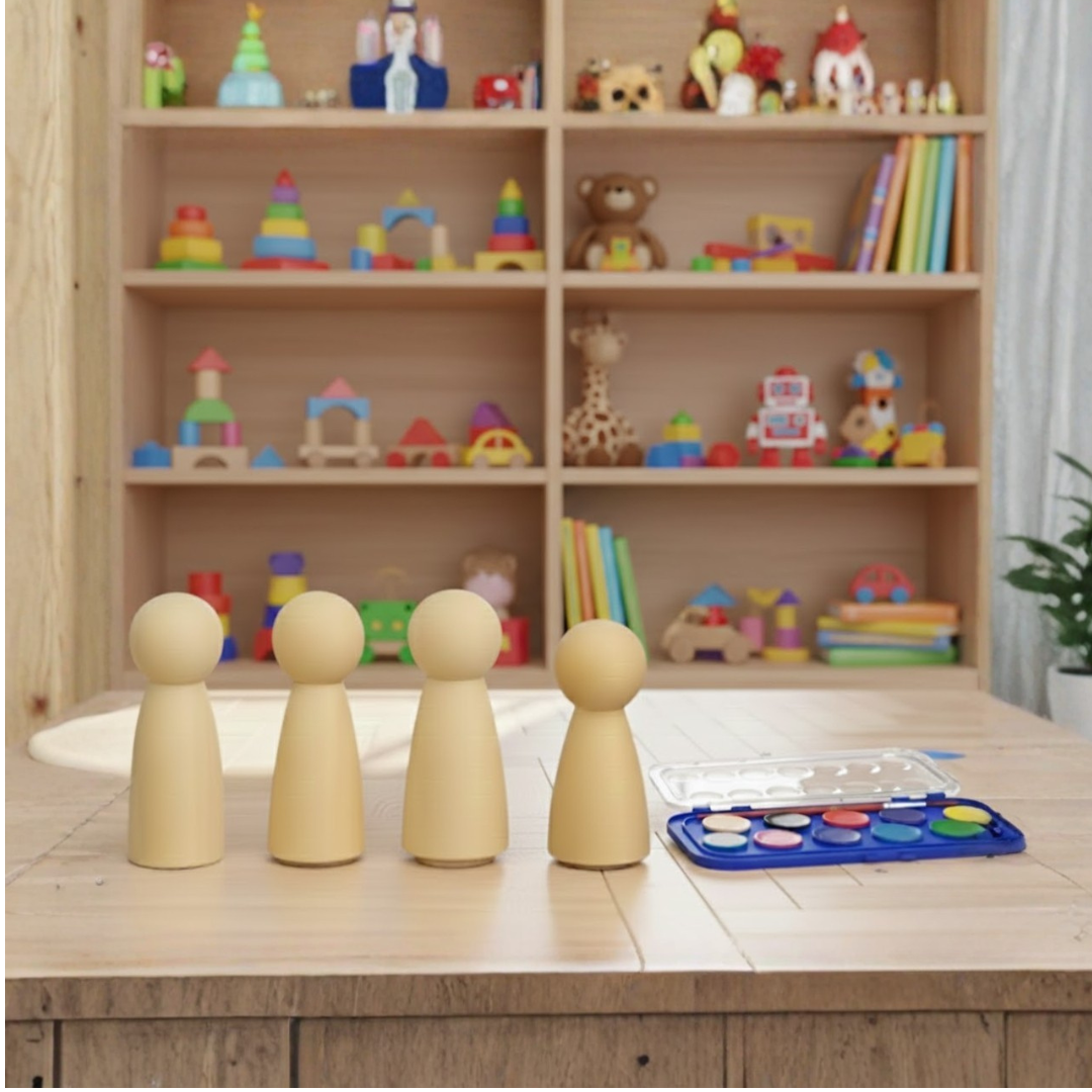 Paint Your Peg Dolls(4 Toys) Combo Pack