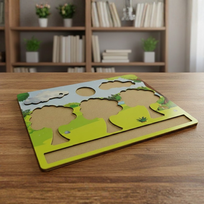 Environmental Puzzle – Wooden Seasonal Tree Montessori Learning Board