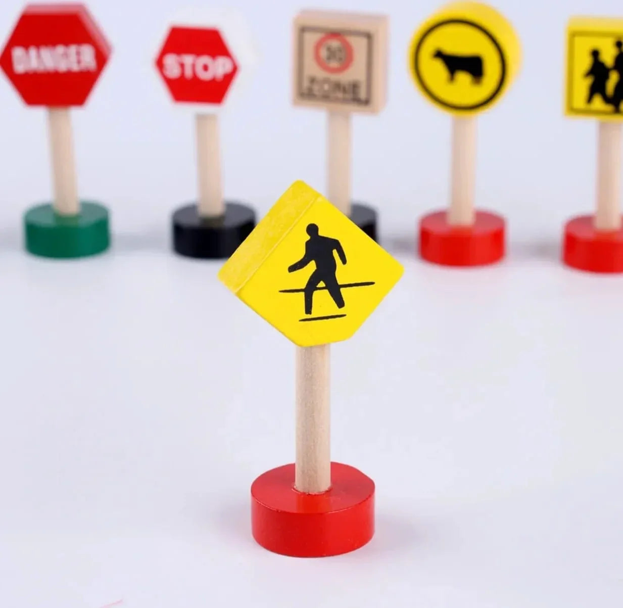 Wooden Traffic Signs-Educational Toy Mamakarttoys