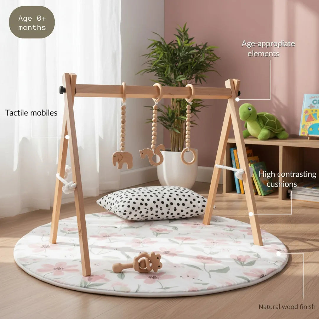 Baby Play Wooden Baby Play Gym