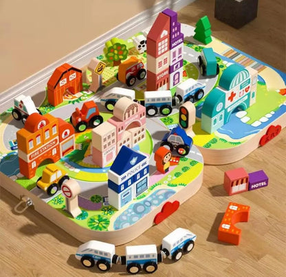 Educational City Building Blocks Set