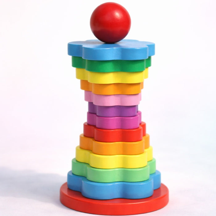 Montessori Rainbow Tower for Smart Learning Mamakarttoys