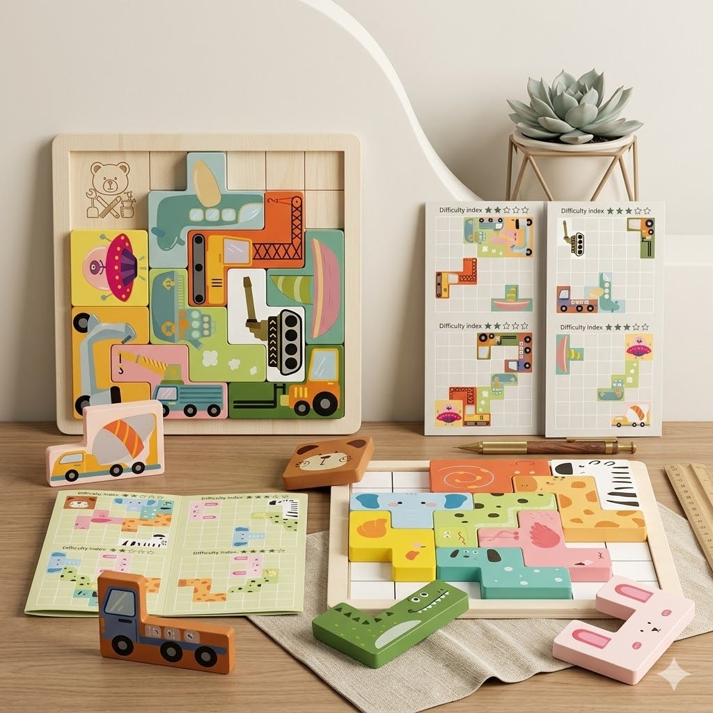 Montessori Animal Shape Matching Puzzle Board Mamakarttoys