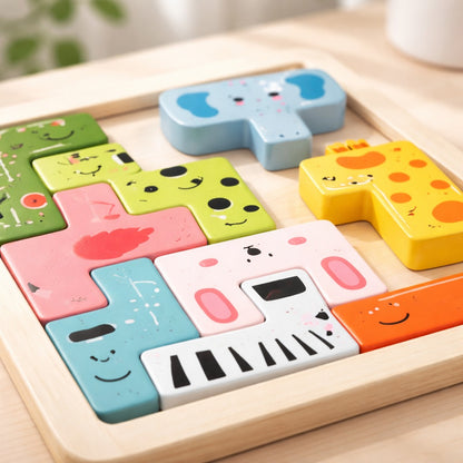 Montessori Animal Shape Matching Puzzle Board Mamakarttoys
