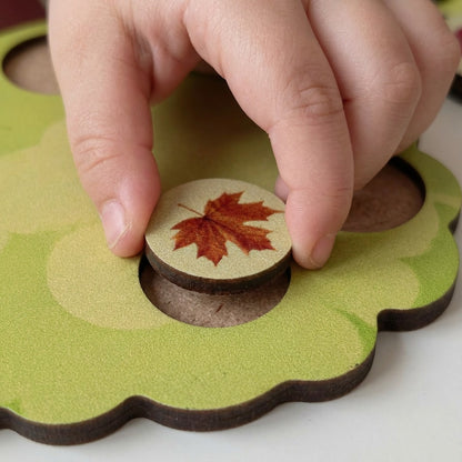 Environmental Puzzle – Wooden Seasonal Tree Montessori Learning Board