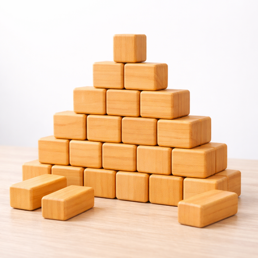 Wooden Blocks - Lightweight as a Feather (20 PIECES)